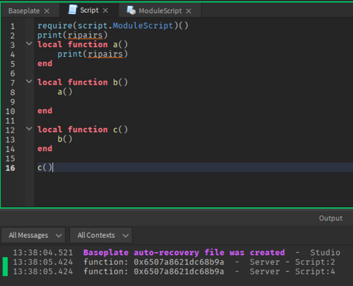 Help with using setfenv to make predefined globals - Scripting Support ...
