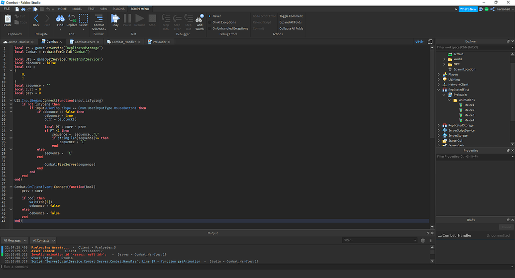 Invalid animation id ' ': - Scripting Support - Developer Forum | Roblox
