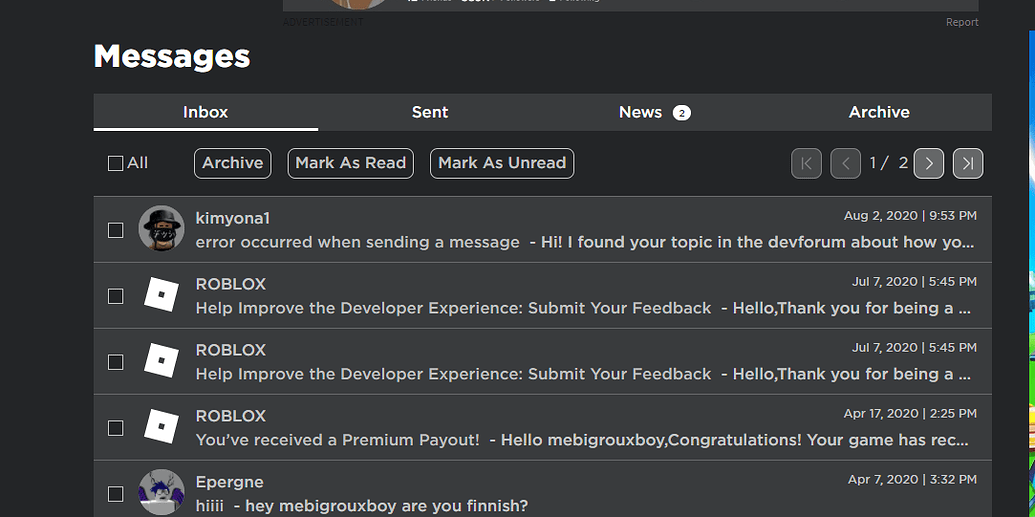 Website chat doesn't allow me to chat with new friends ("An error ...