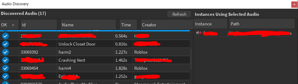 How do you view all audio assets in your game? - Building Support ...
