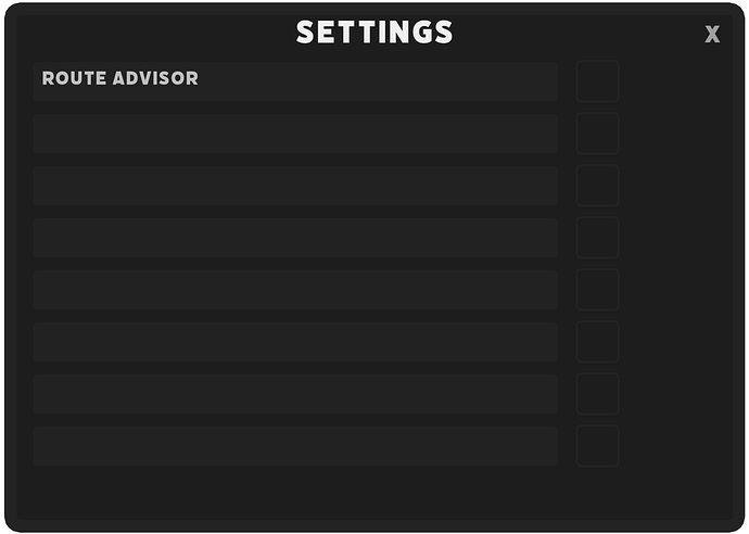 Settings ui