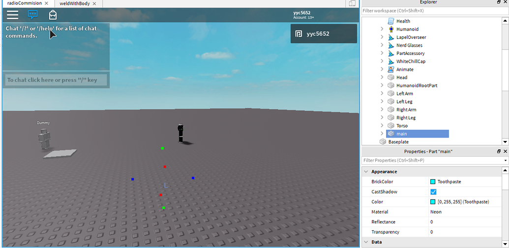 Offcentering a weld? - Scripting Support - Developer Forum | Roblox