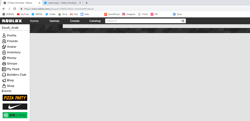 Group Pages Not Loading - Website Bugs - Developer Forum | Roblox