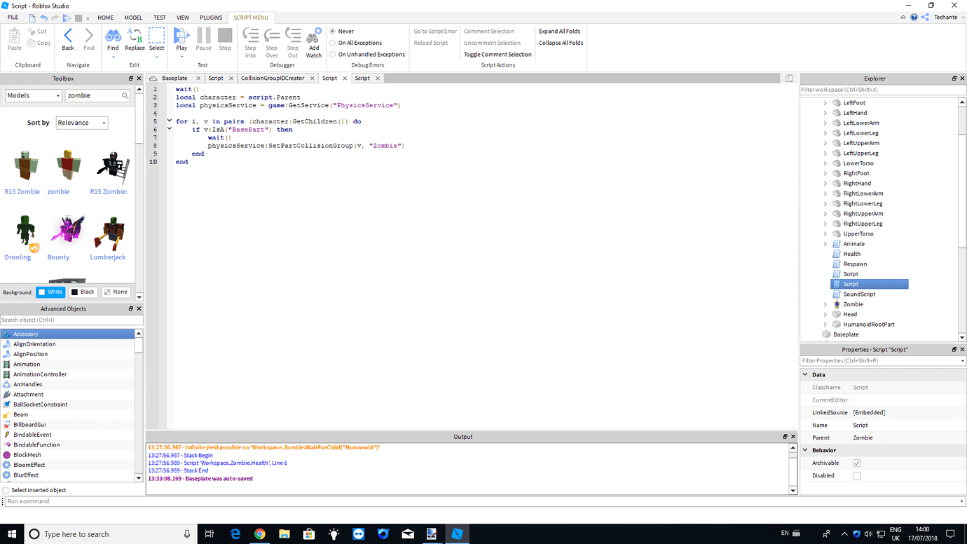 Group Collisions (HELP) - Scripting Support - Developer Forum | Roblox