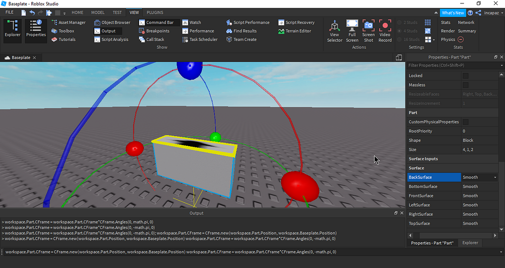 Reverse a CFrame's orientation - Scripting Support - Developer Forum ...