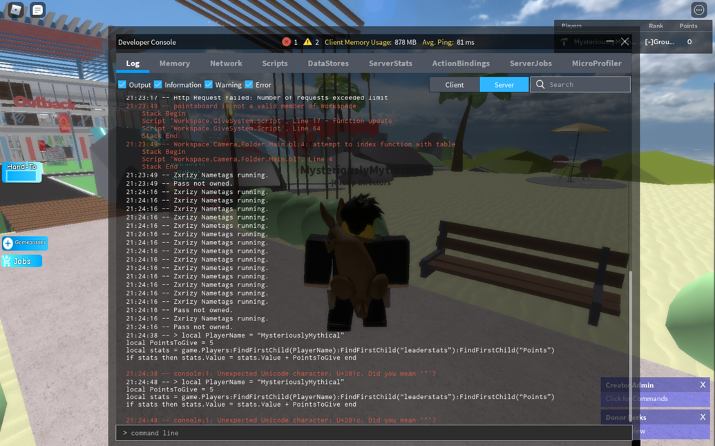 Database editor support - Scripting Support - Developer Forum | Roblox
