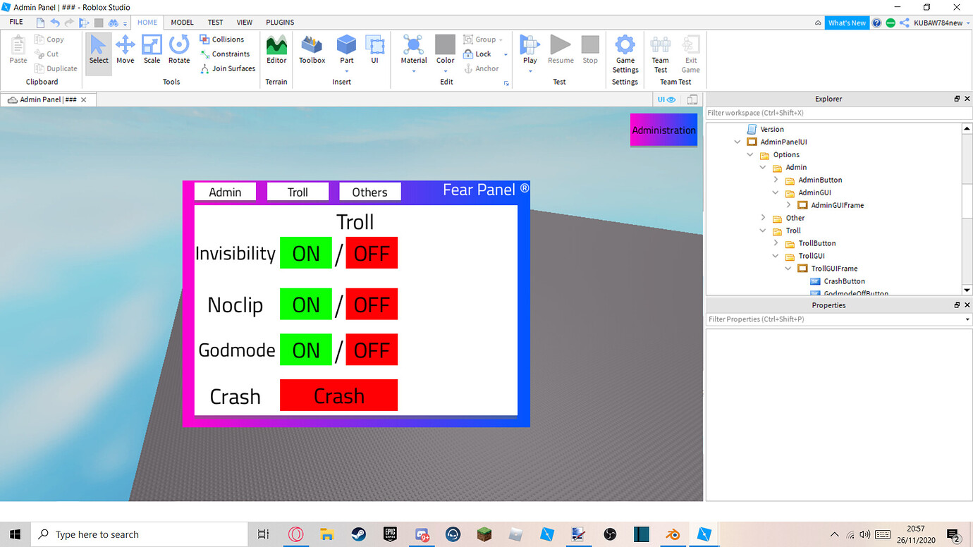 Feedback on my Admin Panel - Creations Feedback - Developer Forum | Roblox