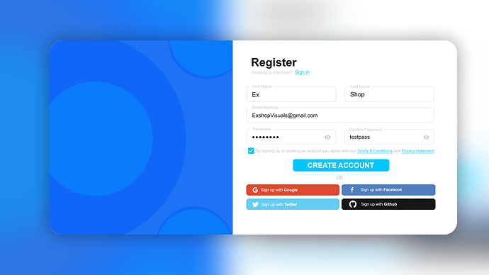 Register-Page