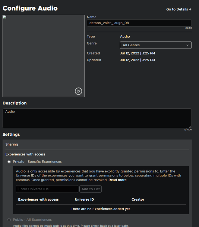 Audio Discovery Plugin Not Working? - Scripting Support - Developer ...