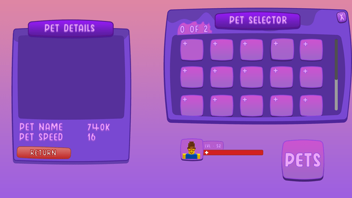 Cartoony UI Purple