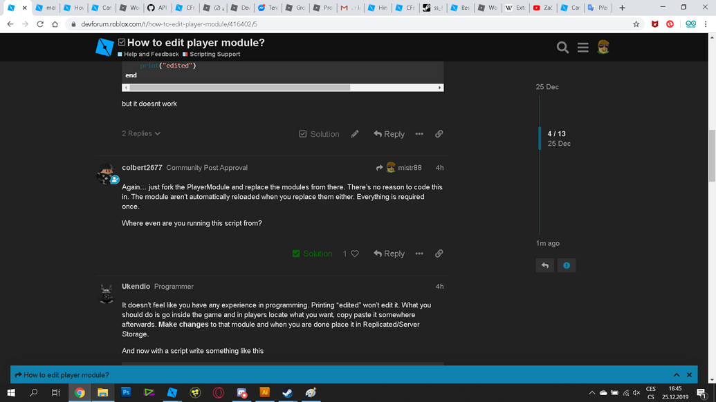 How to edit player module? - Scripting Support - Developer Forum | Roblox