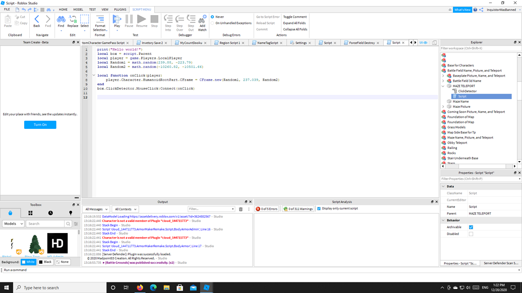 Teleport Randomly with the Random Function - Scripting Support ...