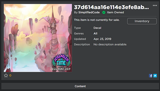 Decals not loading images - Scripting Support - Developer Forum | Roblox