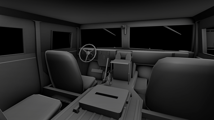 humvee interior