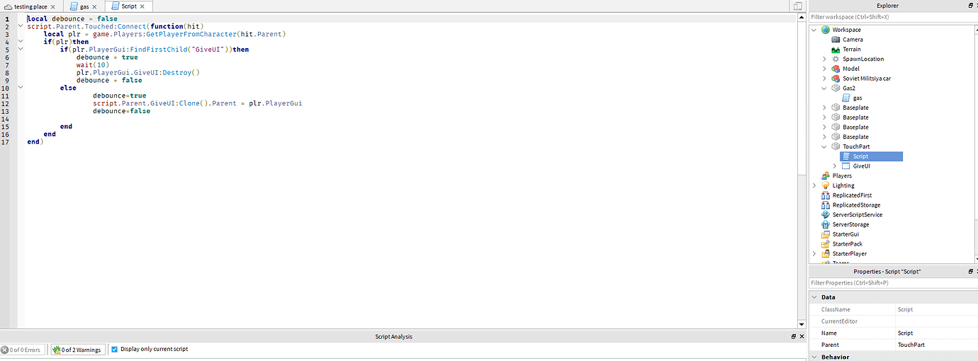 Need help with script. FindFirstChild or Parent - Scripting Support ...