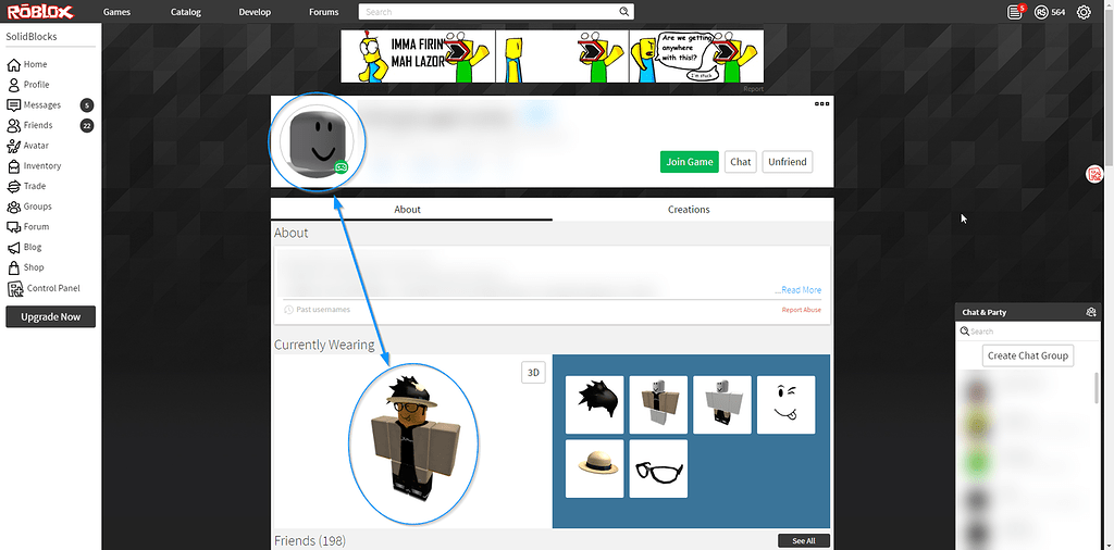 Profile pictures don't show the worn outfit - Website Bugs - Developer ...
