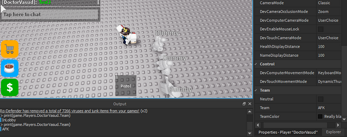 Team changes but chat color do not? - Scripting Support - Developer ...