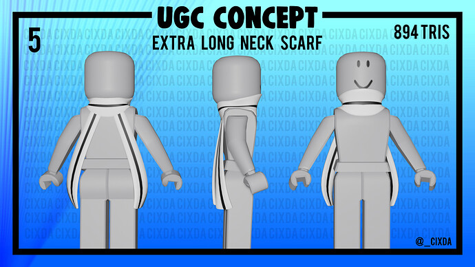5 Long Scarf
