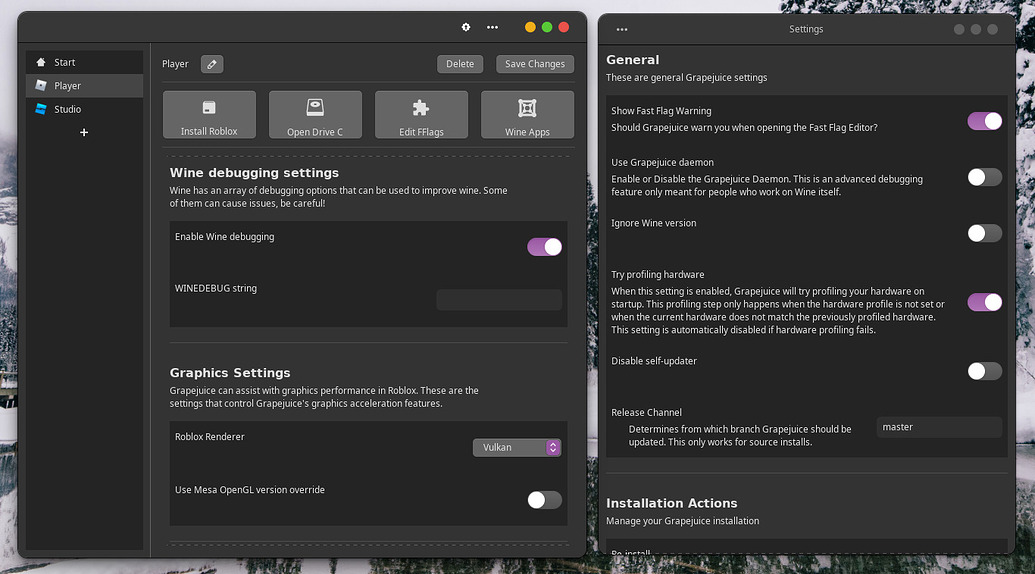 Vibrant Grapejuice Roblox Wallpaper Art