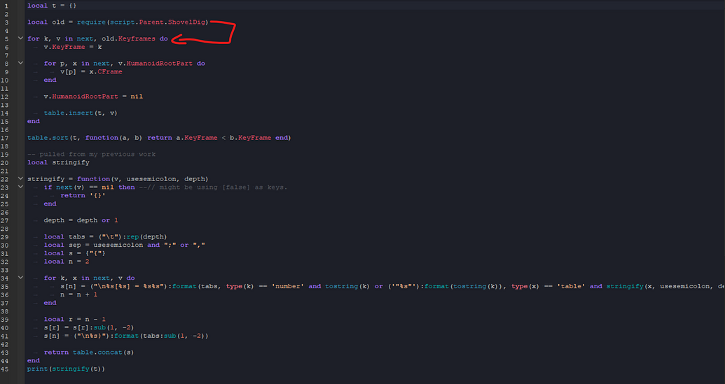 How do I loop through and play the animation through the CFrame ...