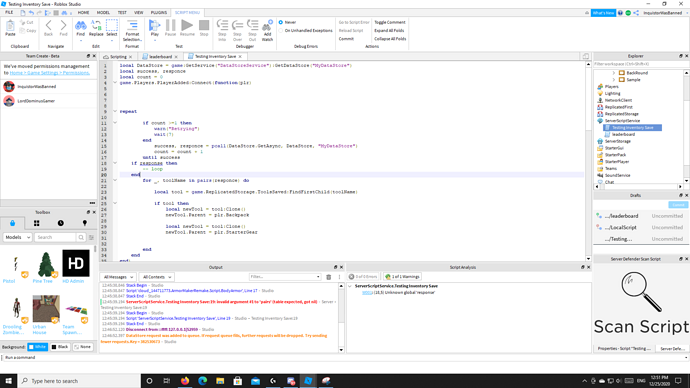 How do I make a system where the DataStore keeps trying if it fails ...