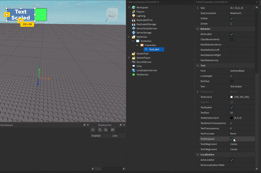 TextLabel with TextScale breaking lines - Engine Bugs - Developer Forum ...