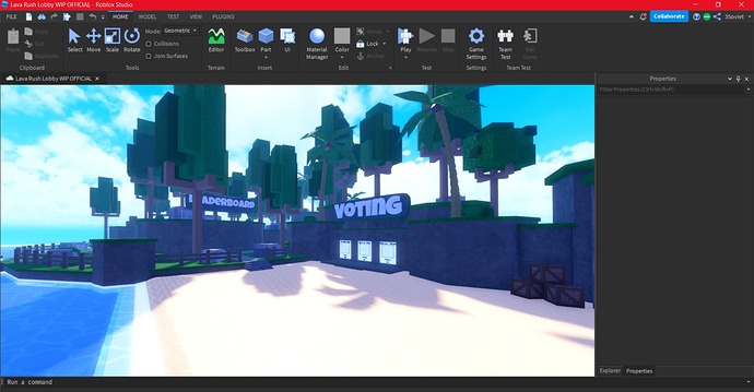 Lava Rush Lobby WIP OFFICIAL - Roblox Studio 10_3_2022 9_03_21 PM