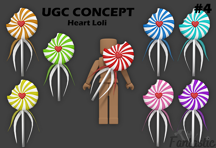 Heart shape Loli with bite UGC Concept