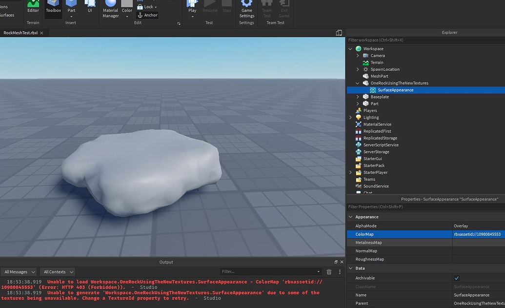 Textures not loading for my mesh - Art Design Support - Developer Forum ...