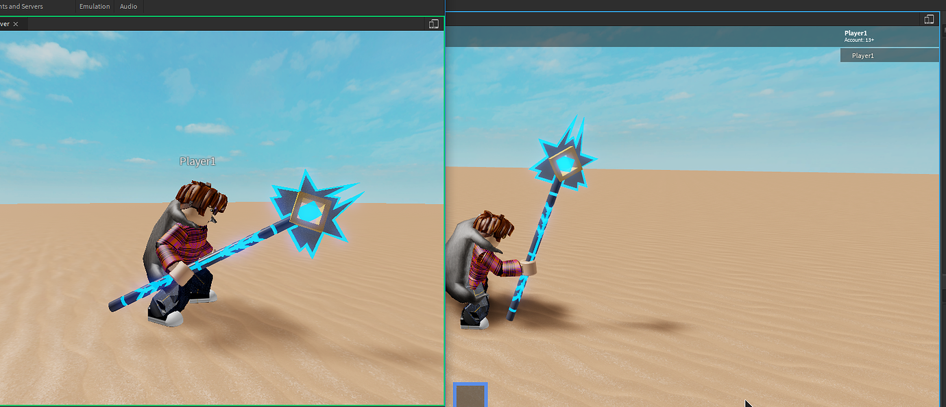 The arm is sticking out - Scripting Support - Developer Forum | Roblox