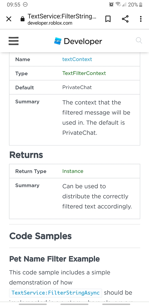 FIlter Ui Text error, got instance - Scripting Support - Developer ...