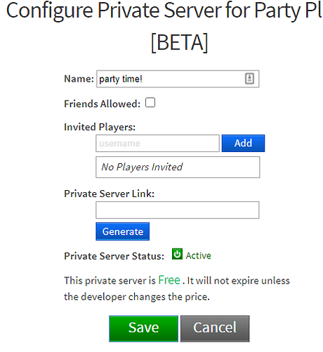 Free Private Servers and Game Sorts Updates! - Announcements ...