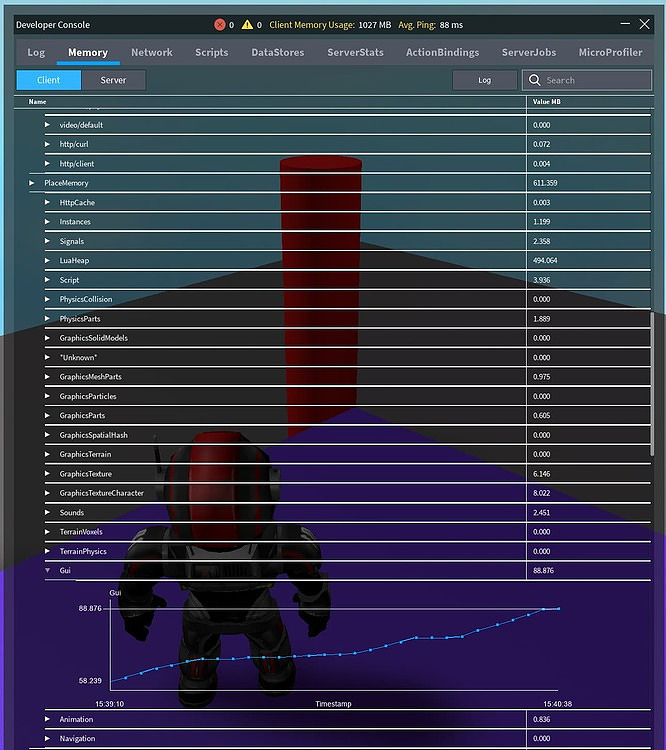 Engine Bug: Memory Leak in GUI - Engine Bugs - Developer Forum | Roblox