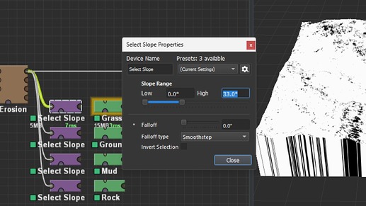 EDIT SLOPE RANGE