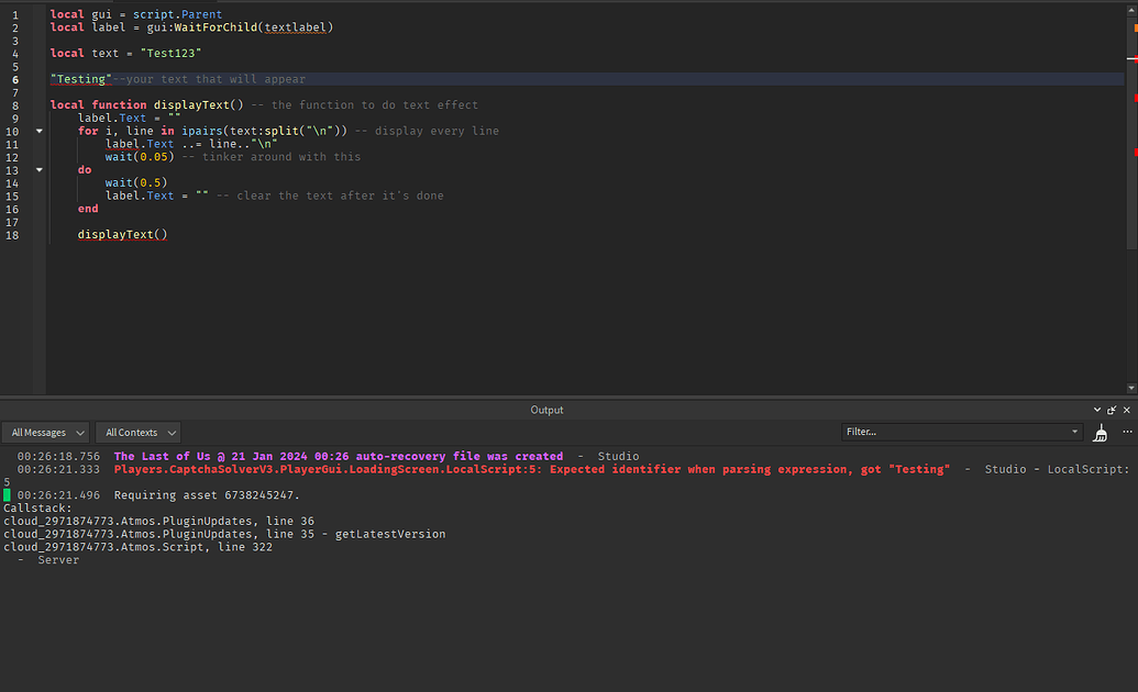 Complex sci-fi loading screen - Scripting Support - Developer Forum ...