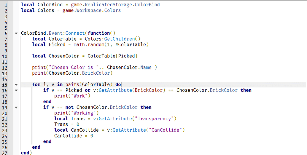 If Statement not working - Scripting Support - Developer Forum | Roblox