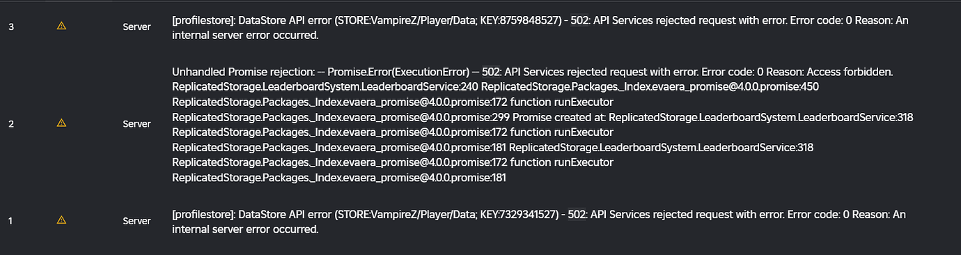 502: API Services rejected request with error. Error code: 0 Reason: An ...