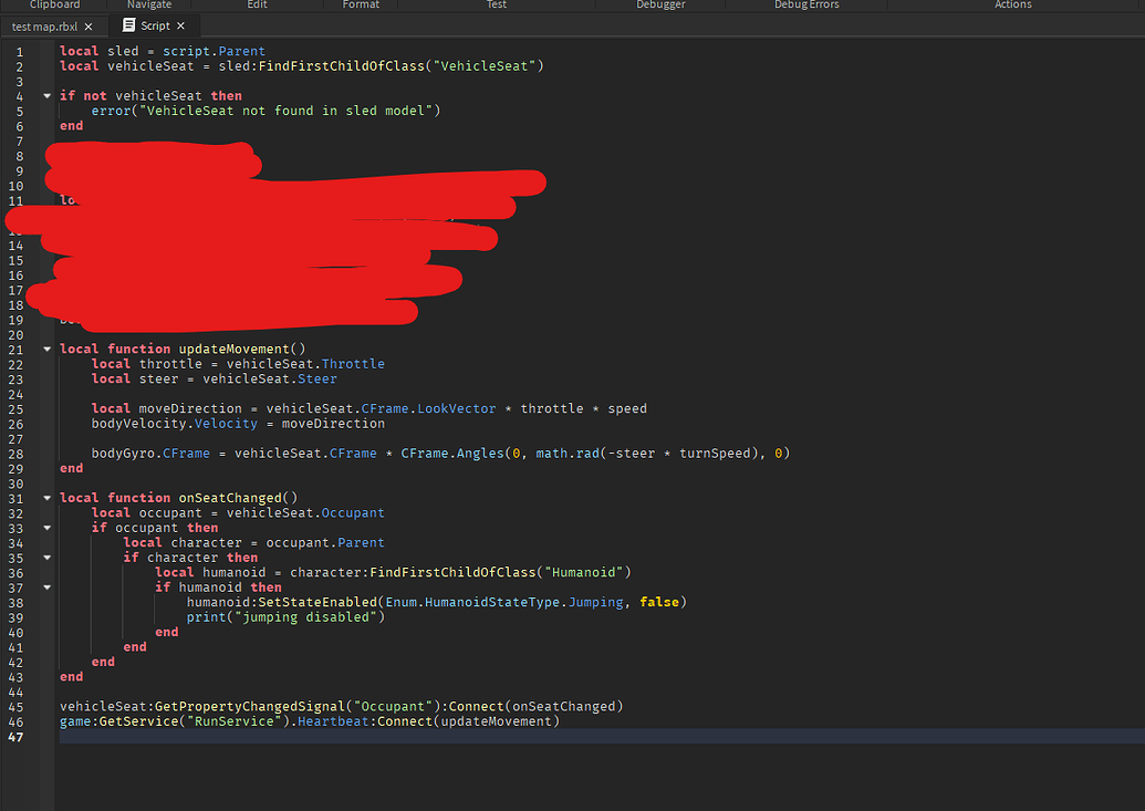 Disable player exiting seat once seated - Scripting Support - Developer ...