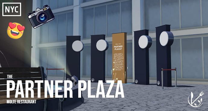 Partner Plaza in the Molte Restaurant Game.