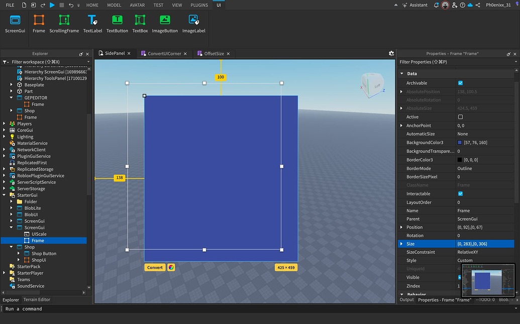 Offset-Based GUI Positioning Bug with UIScale in Roblox Studio - Studio ...