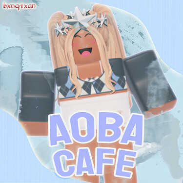 aoba cafee logo with water