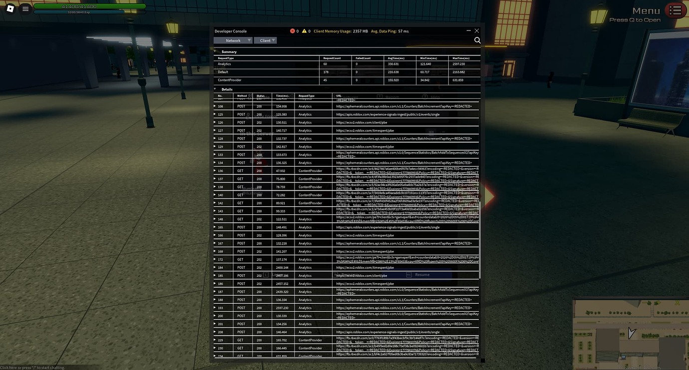 Roblox Analytics causing 2500ms ping lag - Engine Bugs - Developer ...