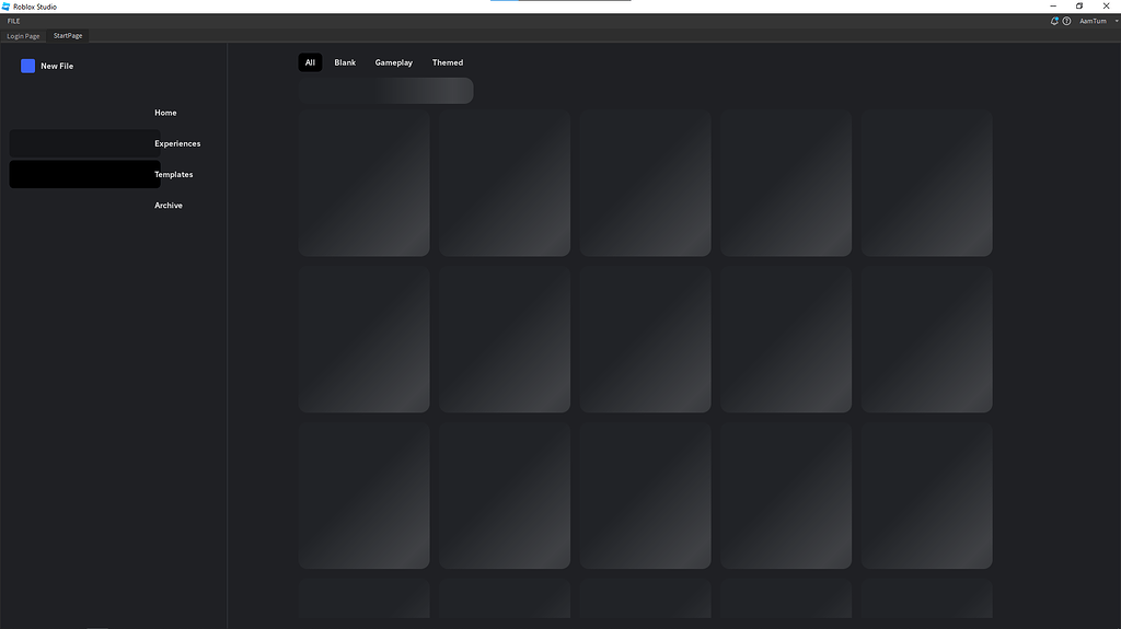 Broken Interface, Start page - Studio Bugs - Developer Forum | Roblox