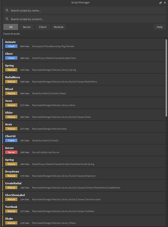 A file manager... for scripts! Script Manager! [V3] [Categories ...