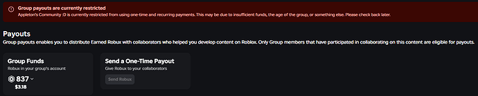 Sending a one time payout is not working - Platform Usage Support ...