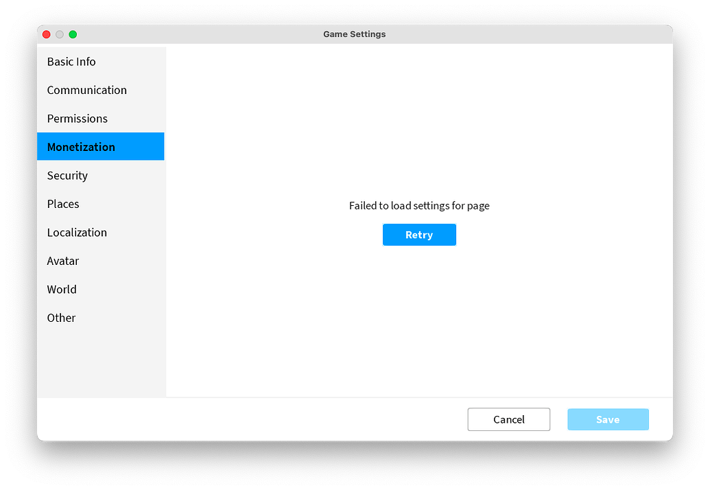 Monetization Page Failure - Platform Usage Support - Developer Forum ...