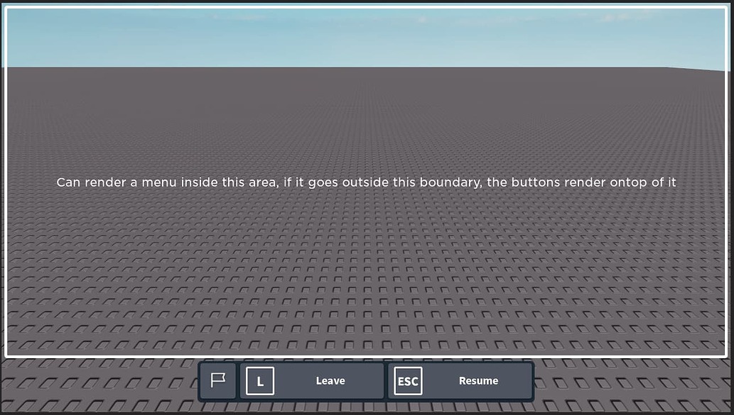 Edit Escape Menu - Page 2 - Engine Features - Developer Forum | Roblox