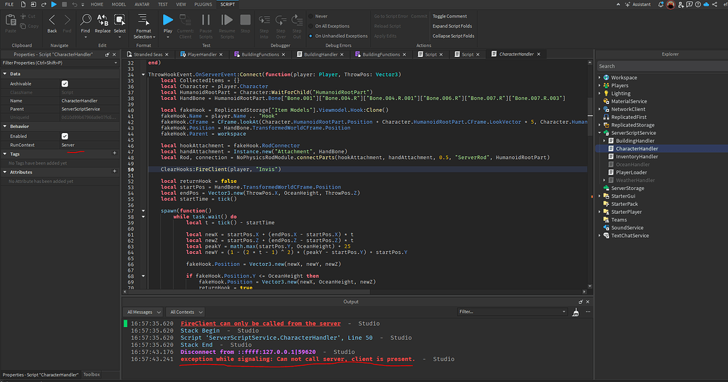 Cant use function FireClient() - Scripting Support - Developer Forum ...