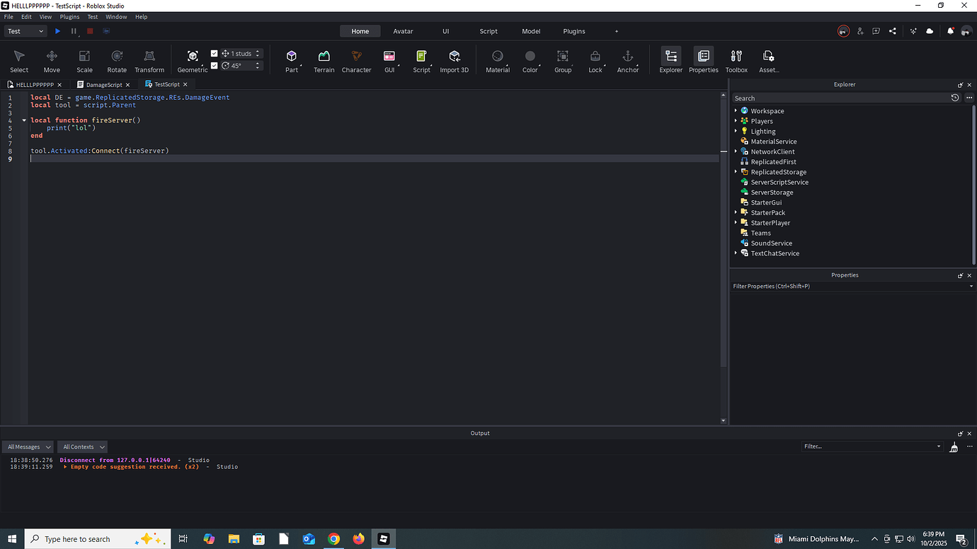 Function not being picked up - Scripting Support - Developer Forum | Roblox