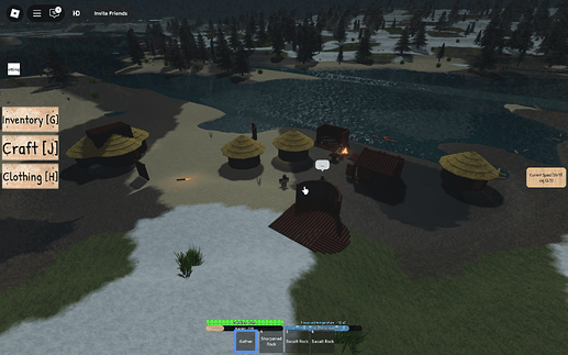 a village me and my friends built